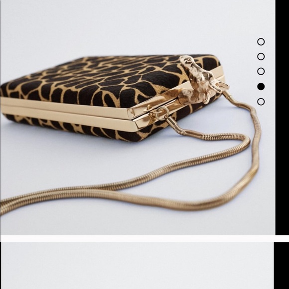 ZARA GIRAFFE METAL HARDWARE BOX BAG - Picture 3 of 8